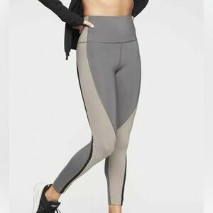 Athleta Silver Bells Spar Colorblock Leggings